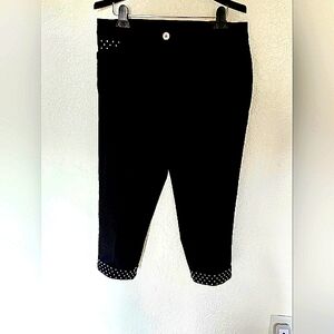 "STYLE & CO." Black Capri Beaded Pants